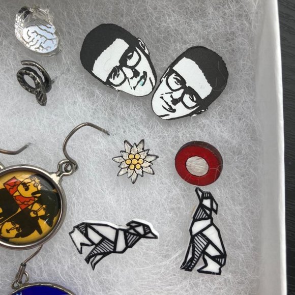 Assorted funky vintage earrings - Picture 2 of 4